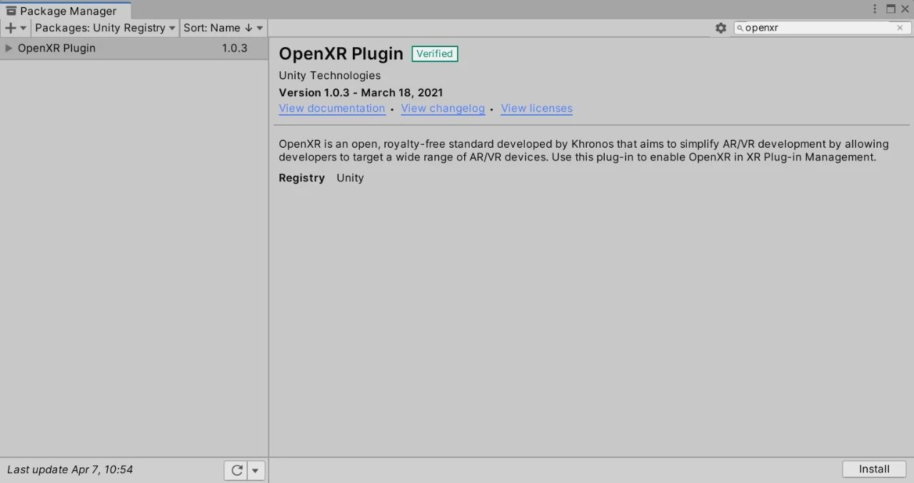 OpenXR Plugin