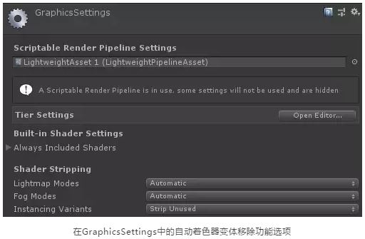 Unity 2018.2新功能:可编程着色器变体移除