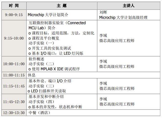 2017年第二场互联MCU实验室课程培训诚邀您的参与!
