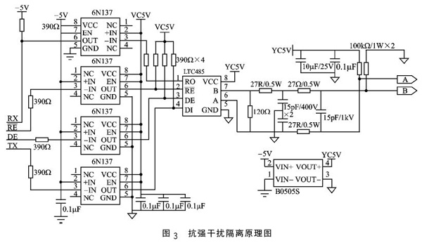 图3 抗强干扰隔离原理图