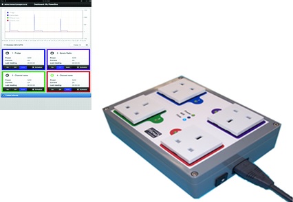 PowerBox包含一个互联电源插座系统和一个HTML5应用程序,以在线监视和控制