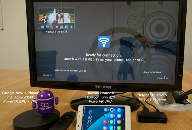 Miracast 数据流使用PowerVR 视频处理器