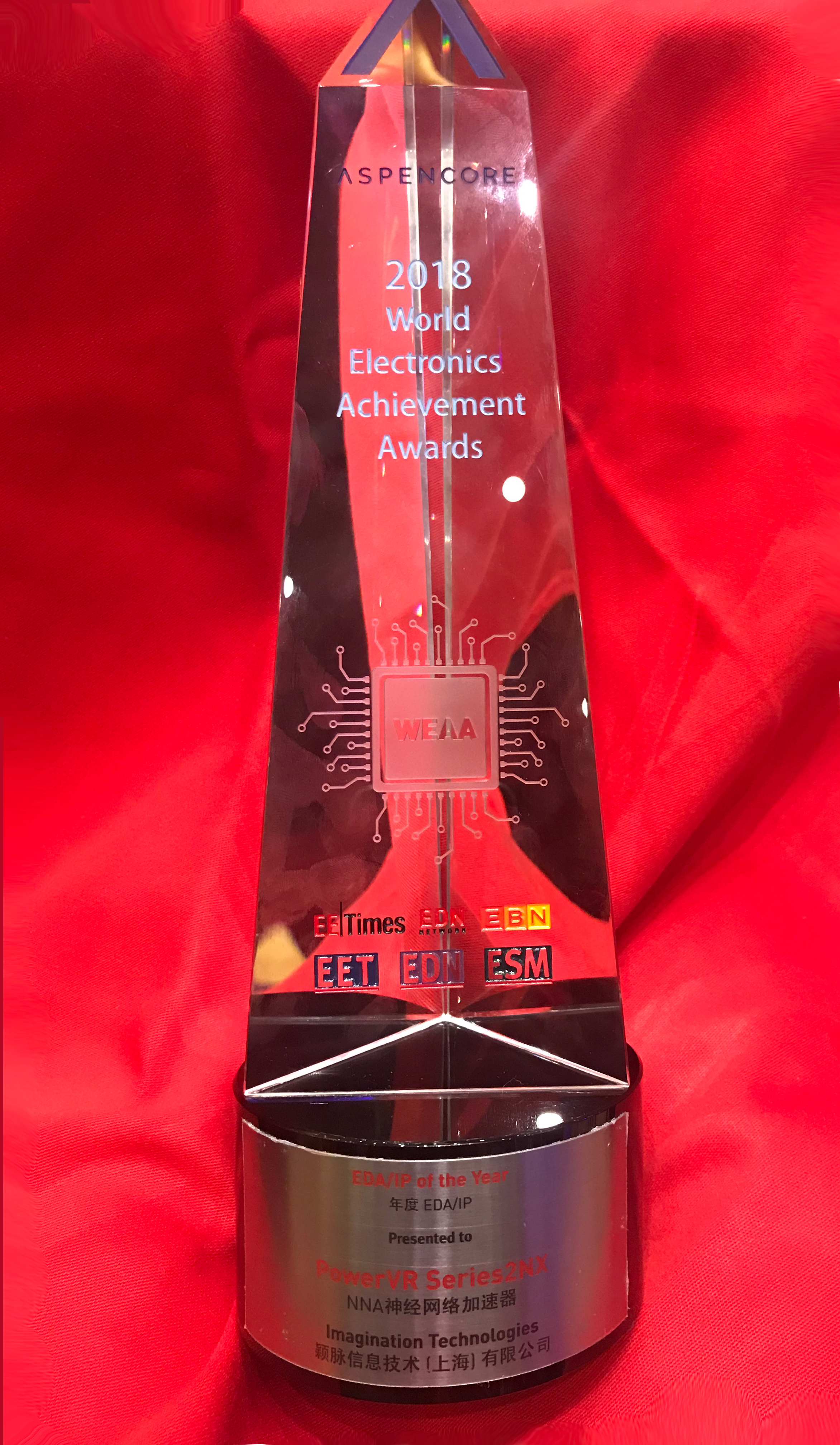 全球电子成就奖（WEAA）的最佳EDA / IP产品奖项